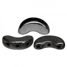 Les perles par Puca® Arcos beads Jet hematite 23980/14400